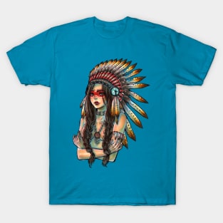 funny t-shirts and other products Native American T-Shirt